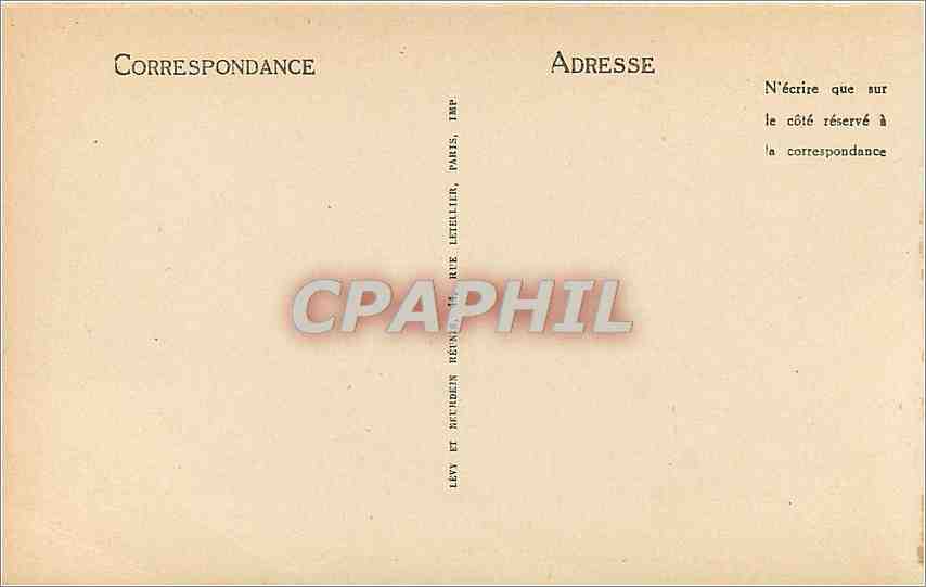 Fontainebleau — Die Wald — Der Druiden-Sphinx — LL — Rückseite