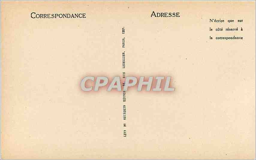 Fontainebleau — La Forêt — La Mare aux Biches — LL — n°117 — Verso