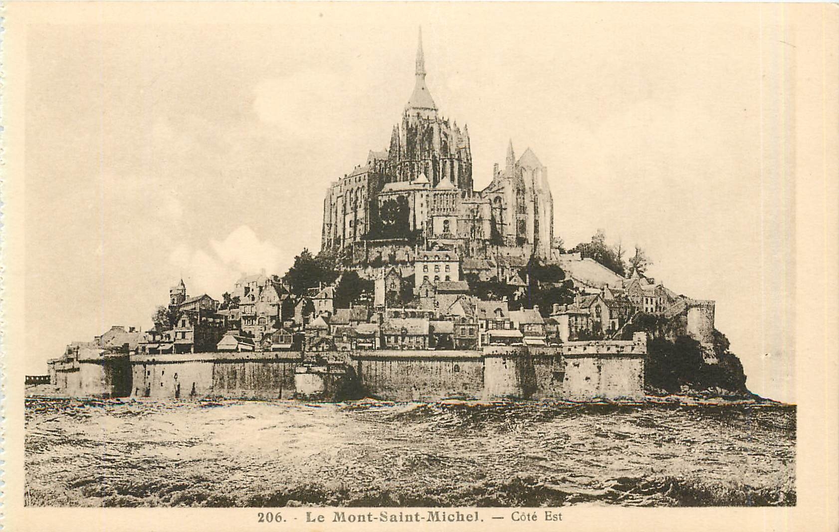 CPA Le Mont Saint Michel Cote Est 