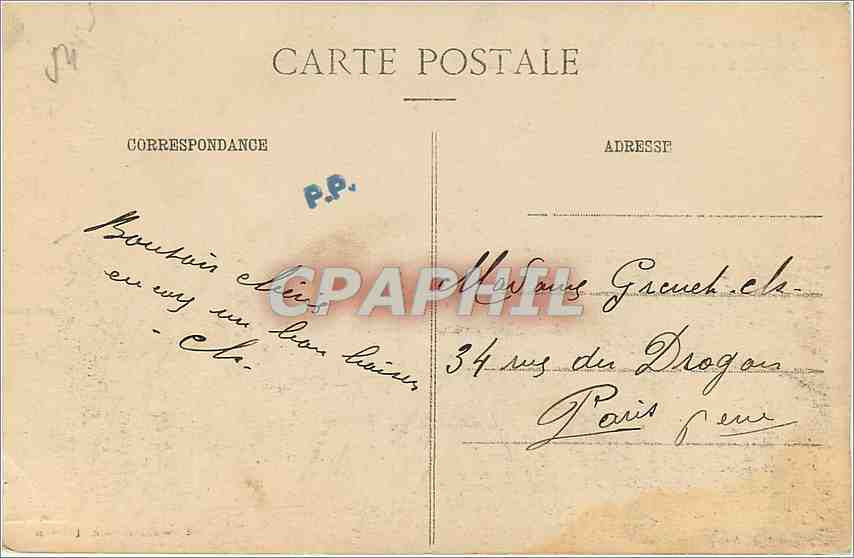 CPA Gerbeviller Bombarde par les Allemands l'Eglise  — Rückseite