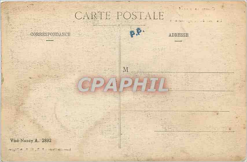CPA Gerbeviller Un Coin du Village incendie  — Rückseite