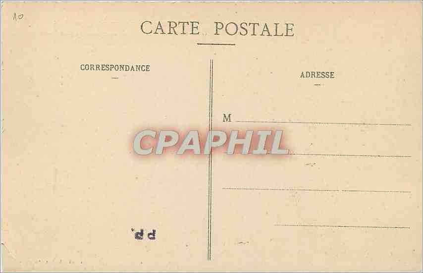 CPA Gerbeviller Apres le Bombardement Le Chateau  — Rückseite