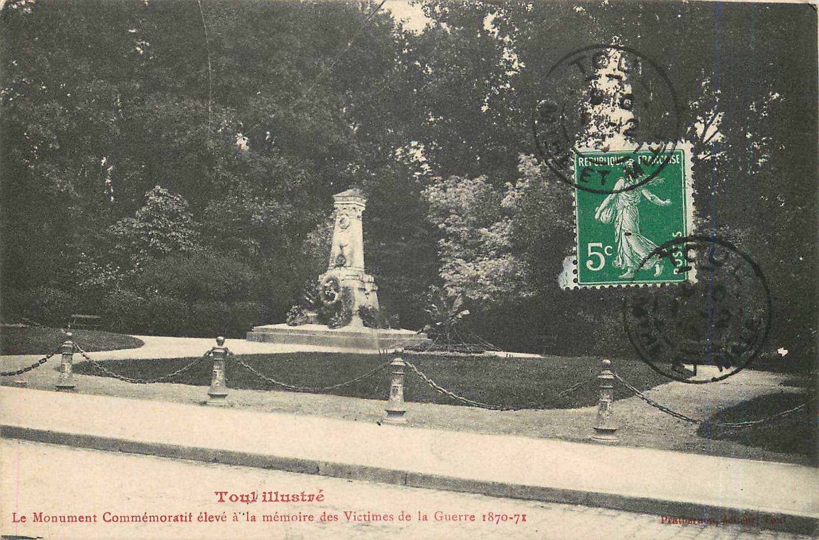Monument Commémoratif aux Victimes de la Guerre 1870-71 — Tolbiac — éditeur Toquillustré, n° de série non visible