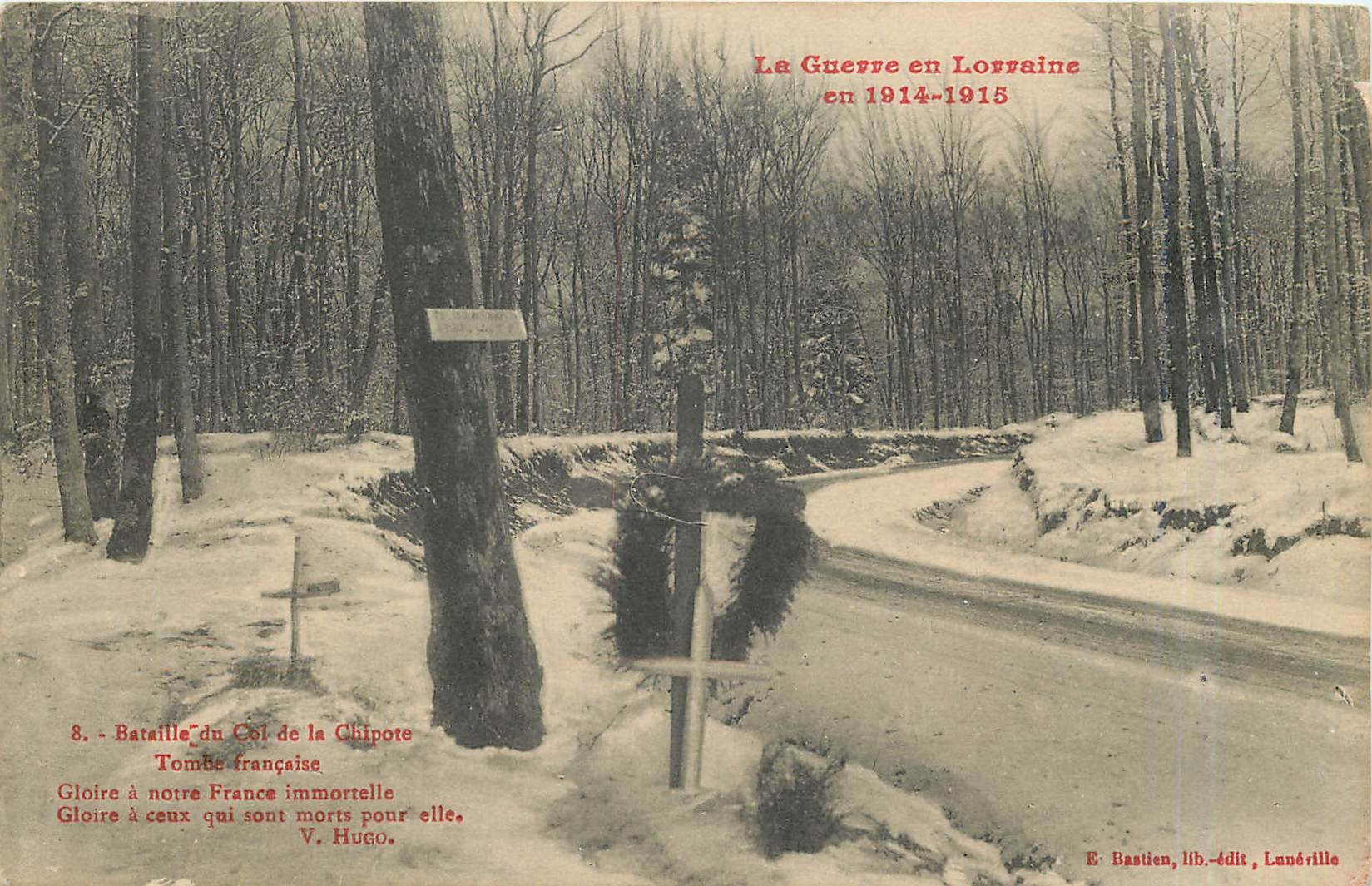 CPA Bataille du Col de la Chipote Tombe francoise 
