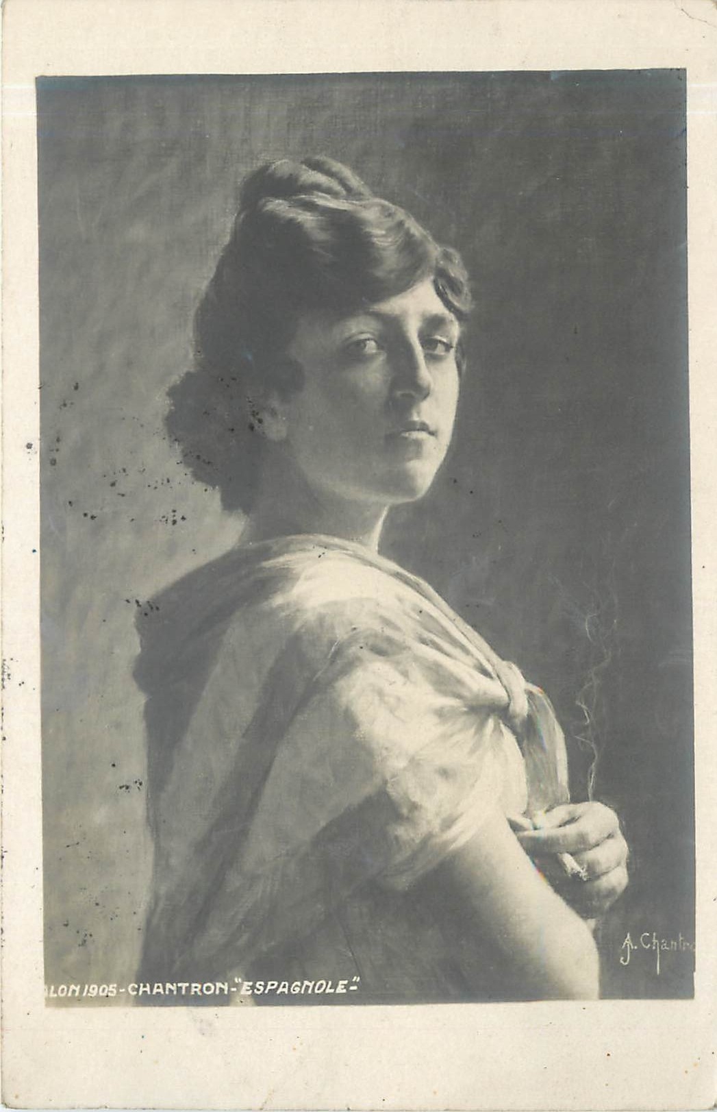 CPA Chantron Espagnole Salon 1905