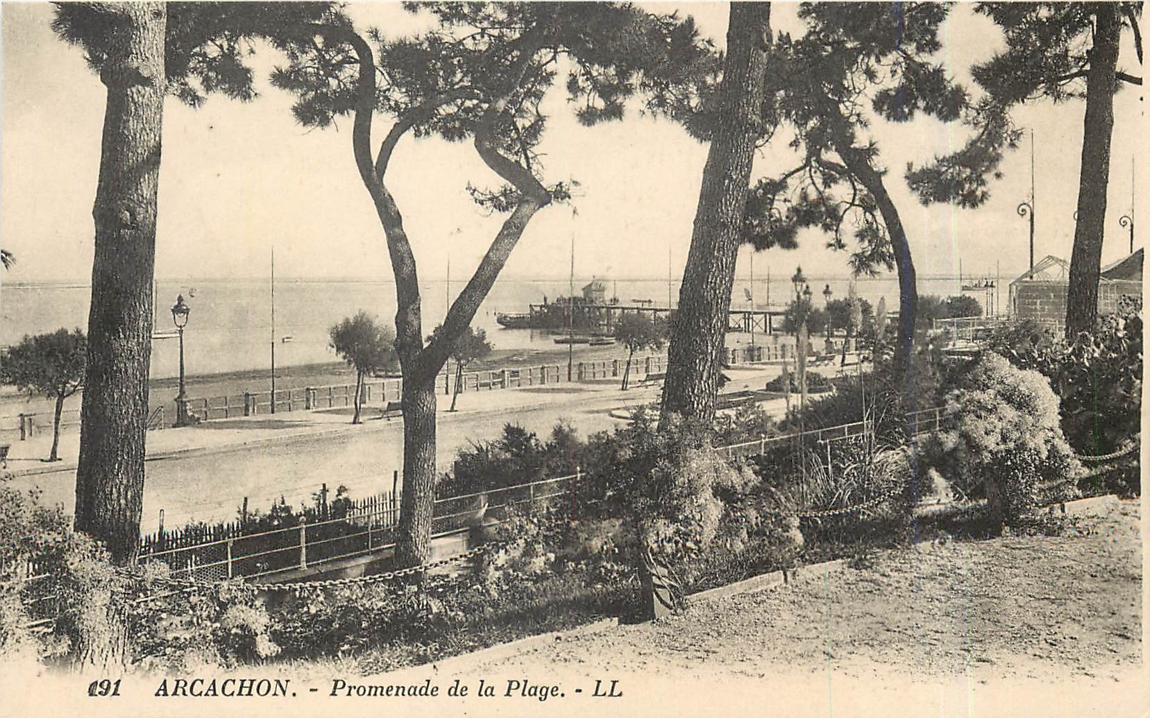 CPA Arcachon Promenade de la Plage 