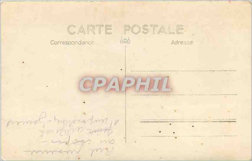 CARTE PHOTO Automobile Famille — Verso