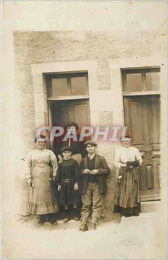CARTE PHOTO Famille