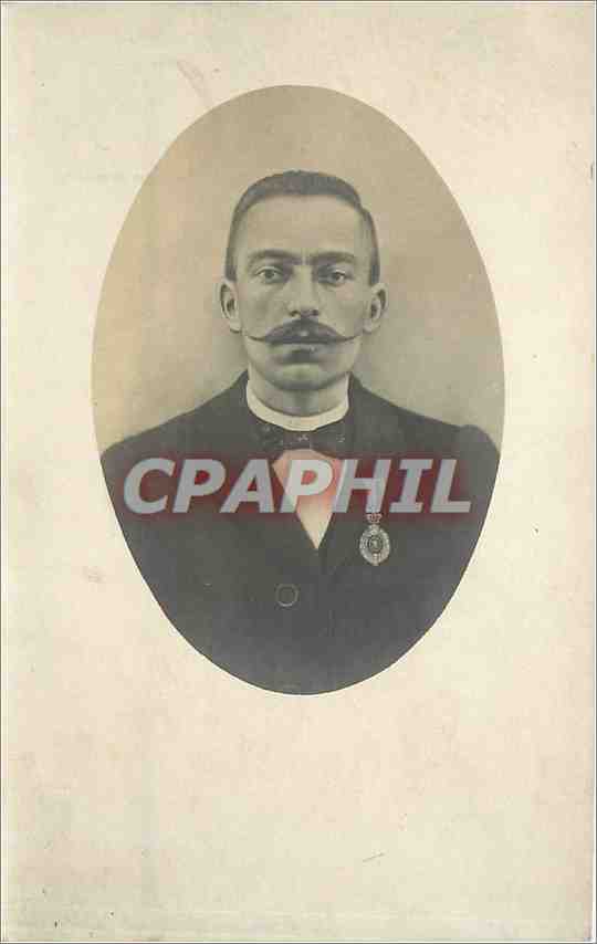 Portrait d'un homme à moustache — éditeur Photo-Charles, Bruxelles