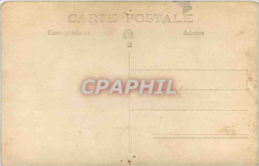 CARTE PHOTO Personnages — Rückseite