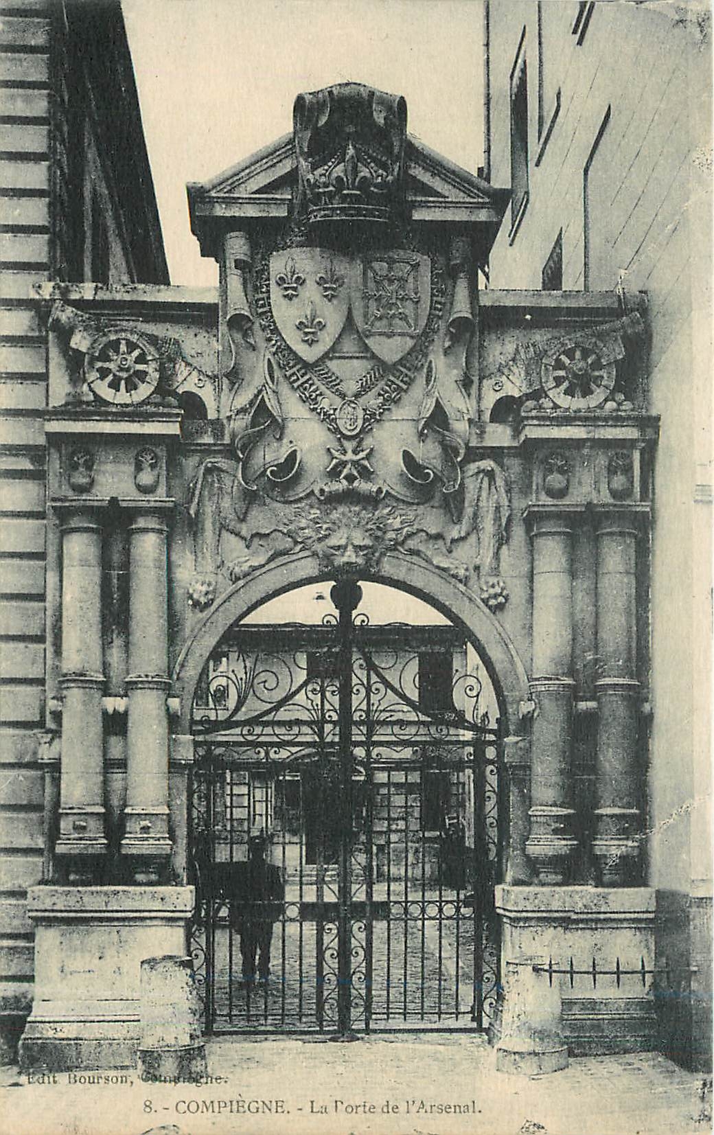 CPA Compiegne La Porte de l'Arsenal 