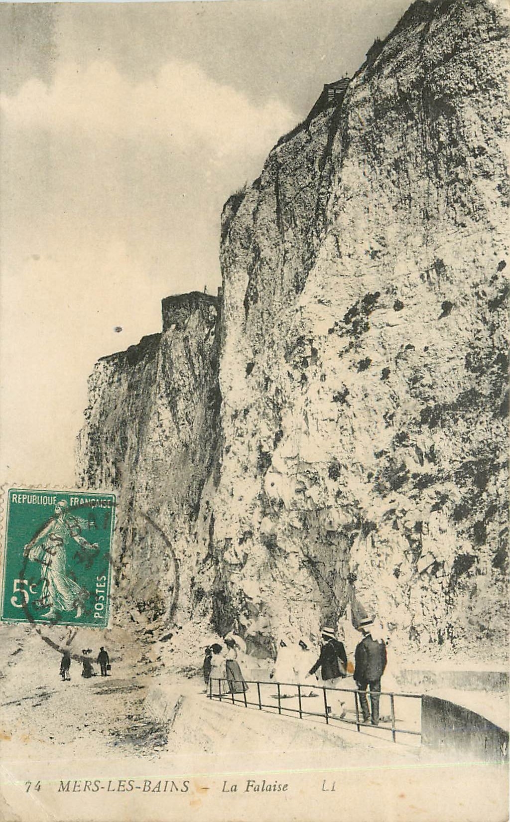 CPA Mers les Bains La Falaise 