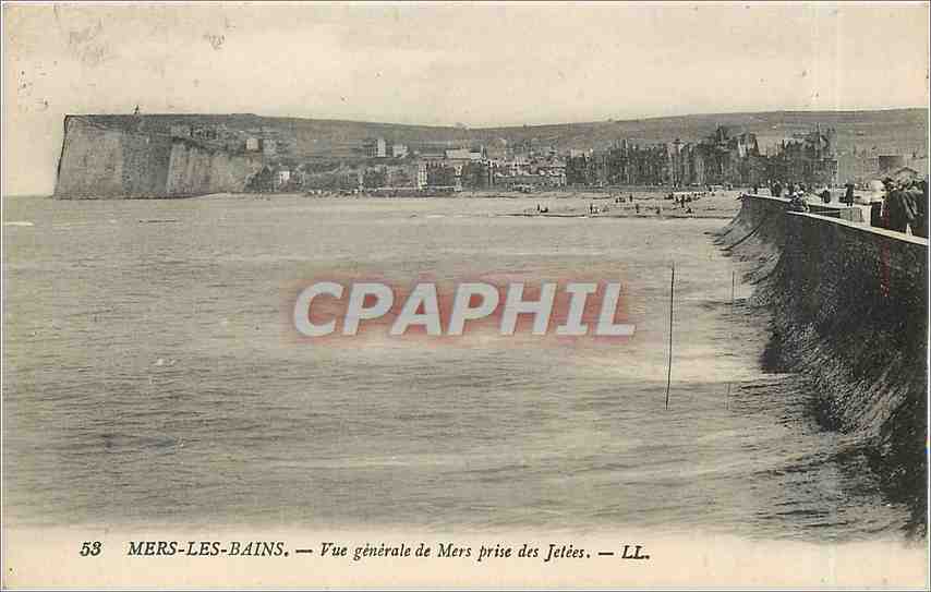 CPA Mers les Bains Vue generale de Mers prise des Jetees 
