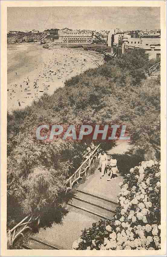 CPA Biarritz La Grande Plage 