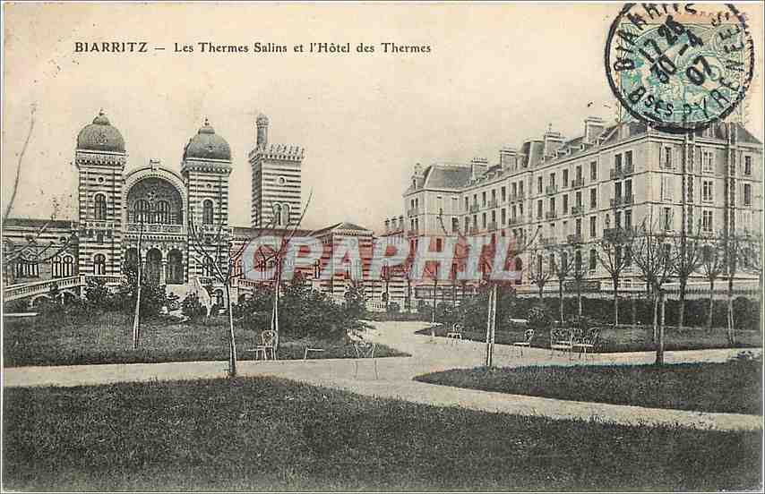 CPA Biarritz Les Thermes Salins et l'Hotel des Thermes 