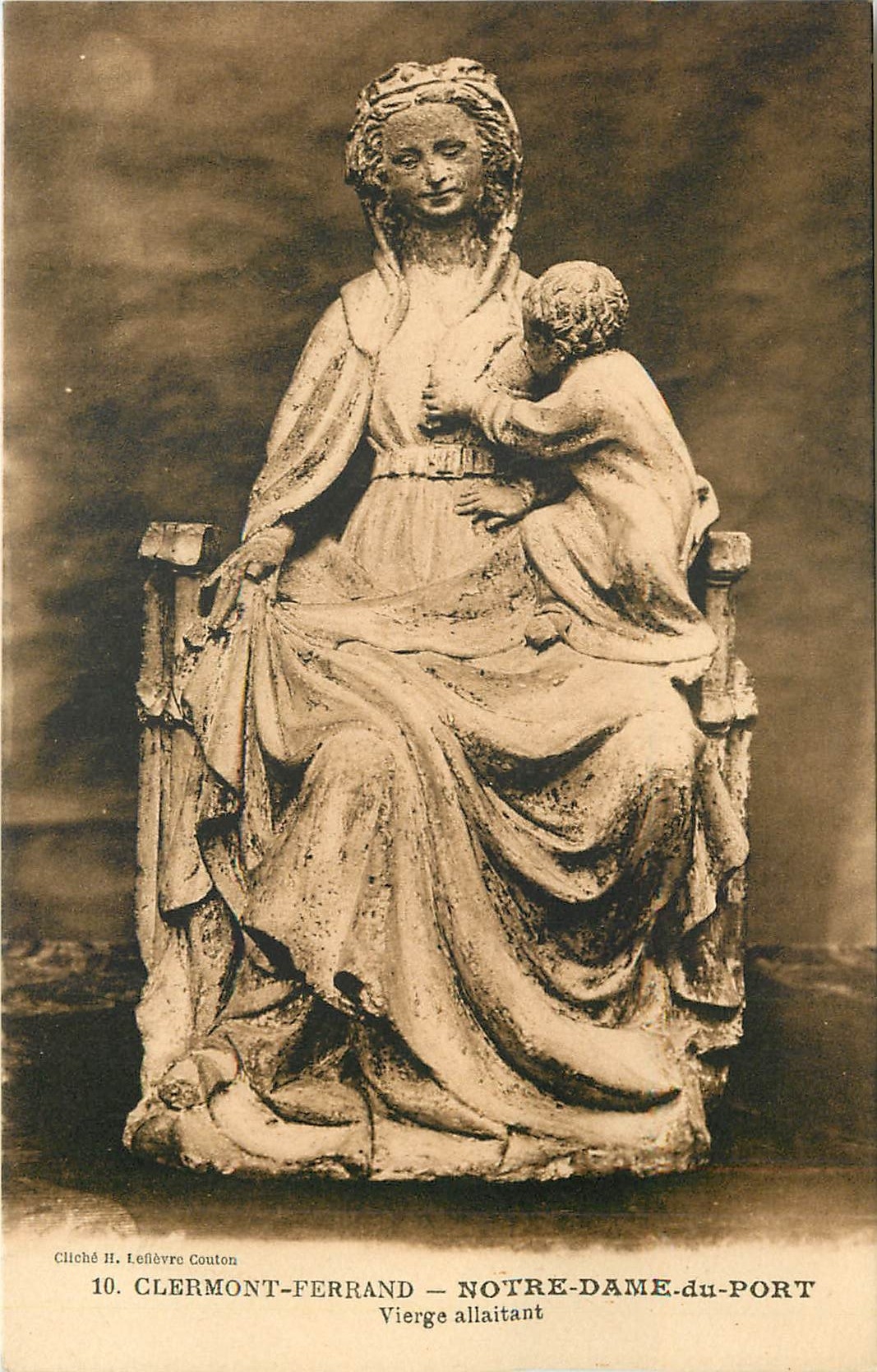 Clermont-Ferrand — Notre-Dame-du-Port — Vierge allaitant