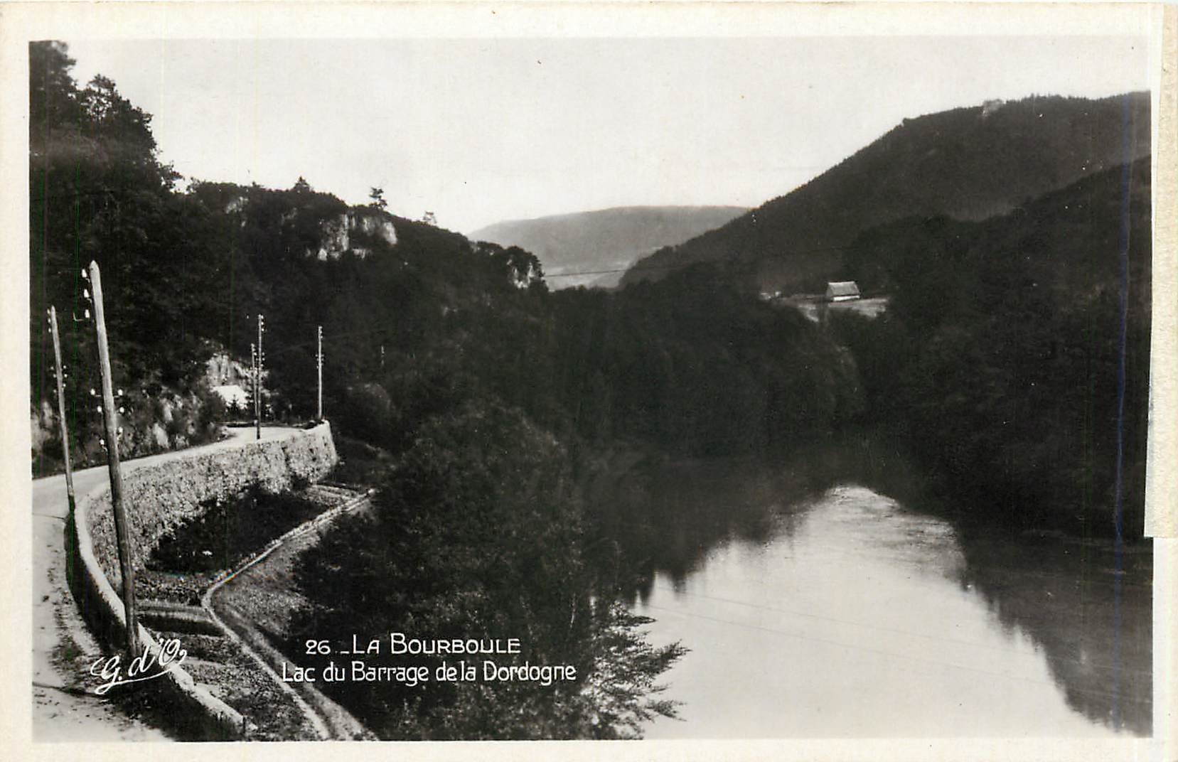 CPA La Bourboule Lac du Barrage de la Dordogne 