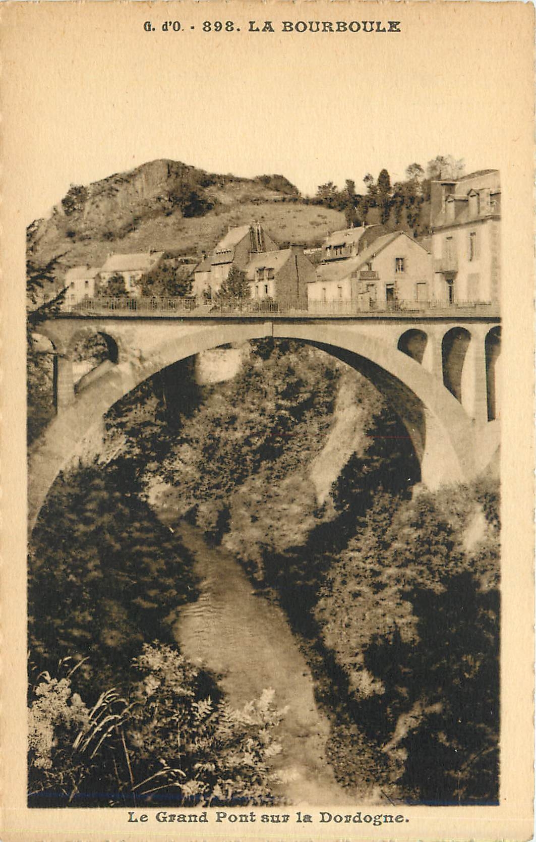 CPA La Bourboule Le Grand Pont sur la Dordogne 