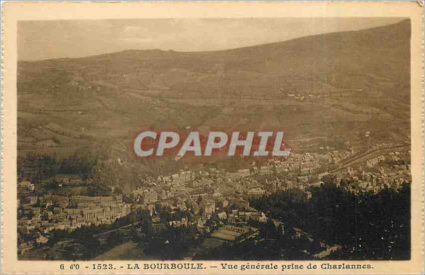 CPA La Bourboule Vue generale prise de Charlannes 