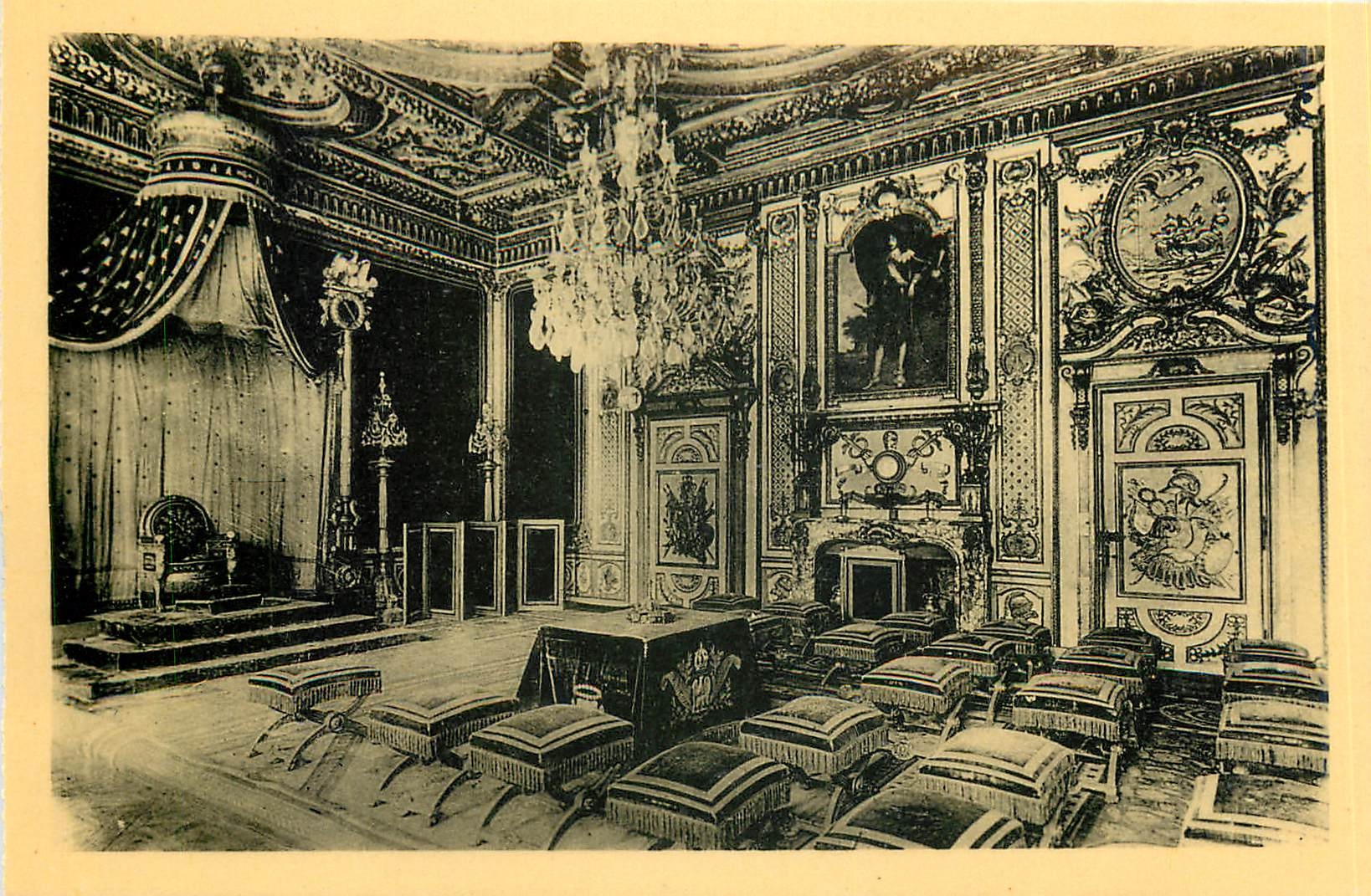 Schloss Fontainebleau — Saal des Thrones — Edition des Musées Nationaux, n°9