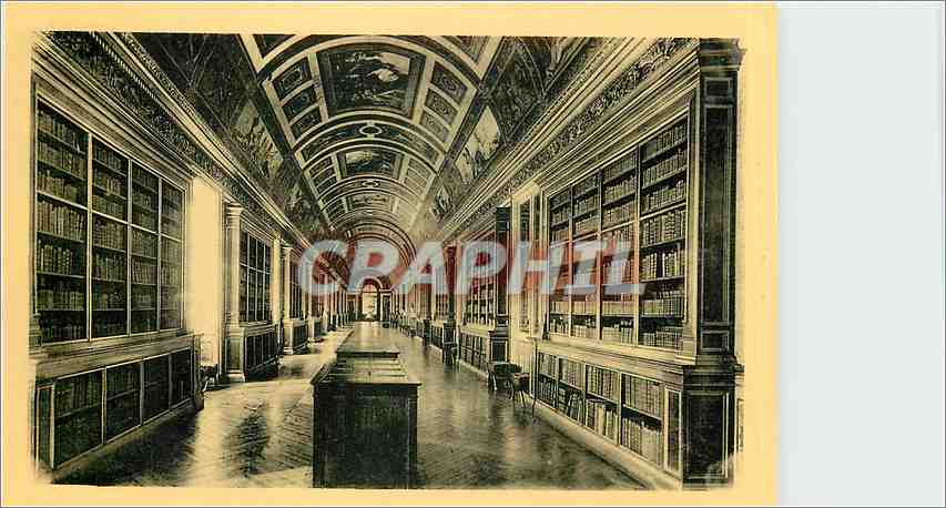 CPA Chateau de Fontainebleau Galerie de Diane ou Bibliotheque 