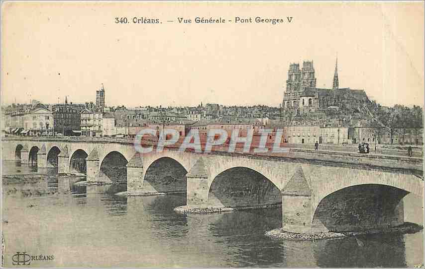 CPA Orleans Vue Generale Pont Georges V 