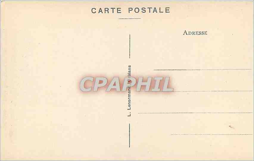 Orléans — La Rue de la République. Statue de Jeanne d'Arc. — Verso