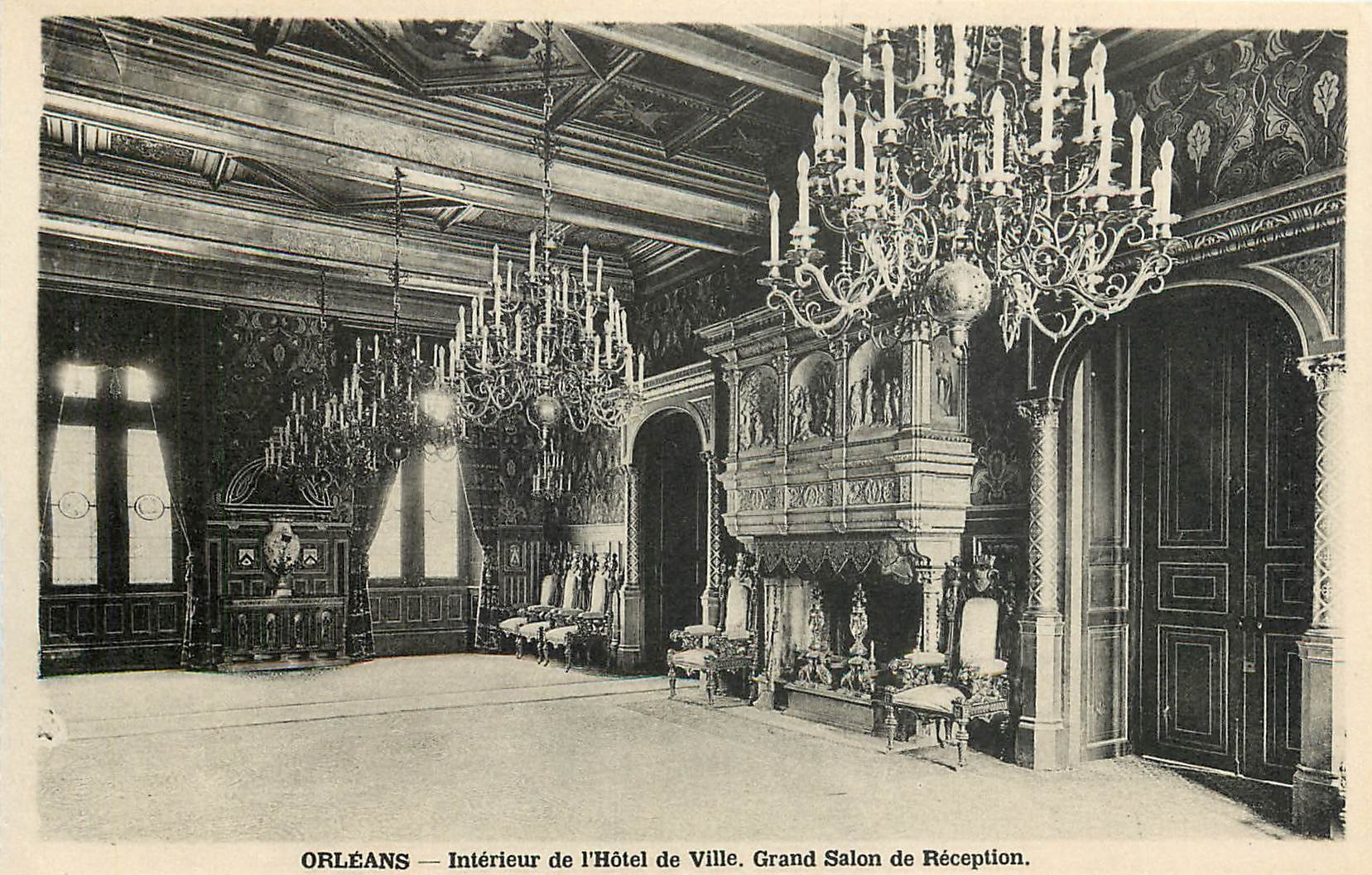 CPA Orleans Interieur de l'Hotel de Ville Grand Salon de Reception 
