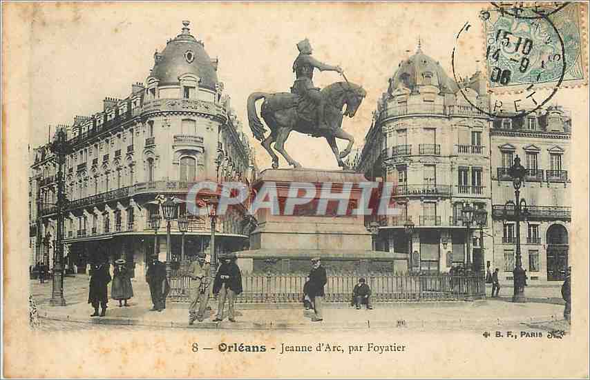CPA Orleans Jeanne d'Arc par Foyatier 
