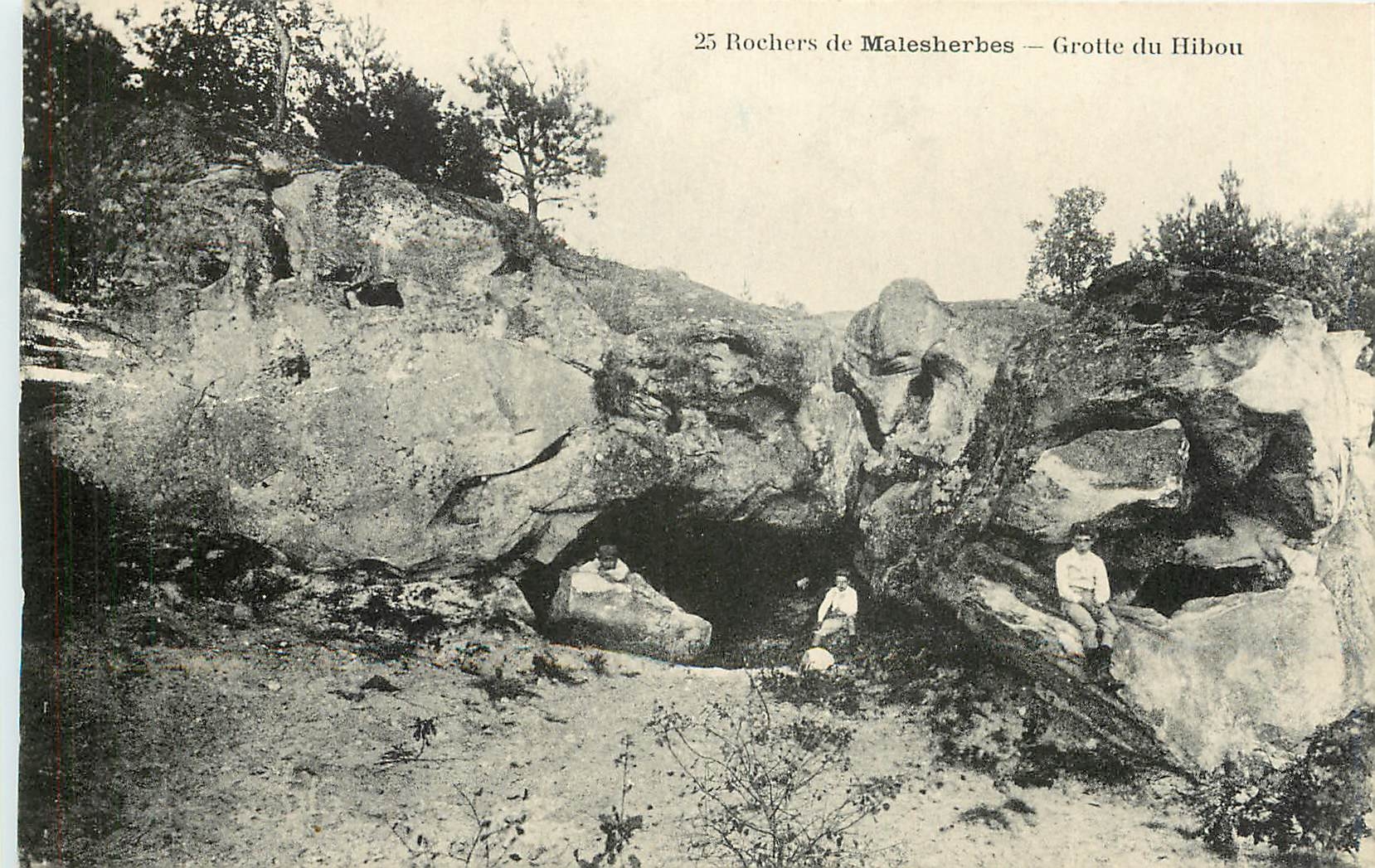 CPA Rochers de Malesherbes Grotte du Hibou 