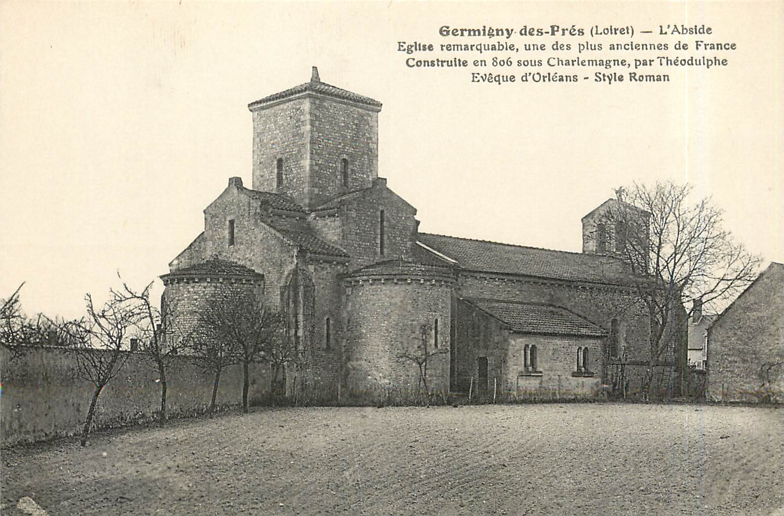 CPA Germigny des Pres Loiret L'Abside Eglise remarquable 