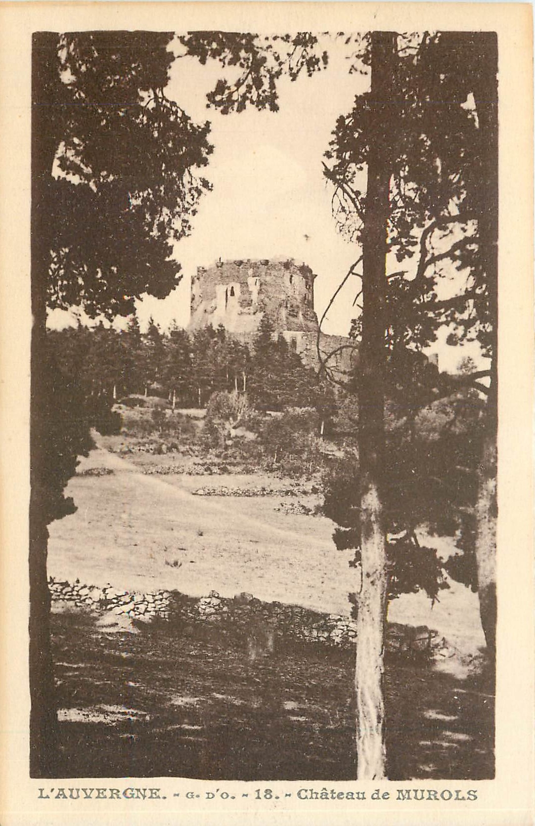 Château de Murols — Ruines dans la forêt — J. Goutteron, éditeur (P.-de-D.)