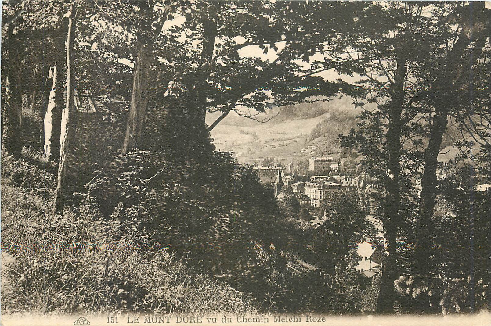 El Monte Dore visto desde el camino Mélehi Roze — vista panorámica — editor no identificado, número de serie 151