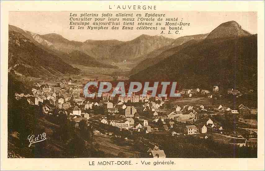 CPA L'Auvergne Le Mont Dore Vue generale 