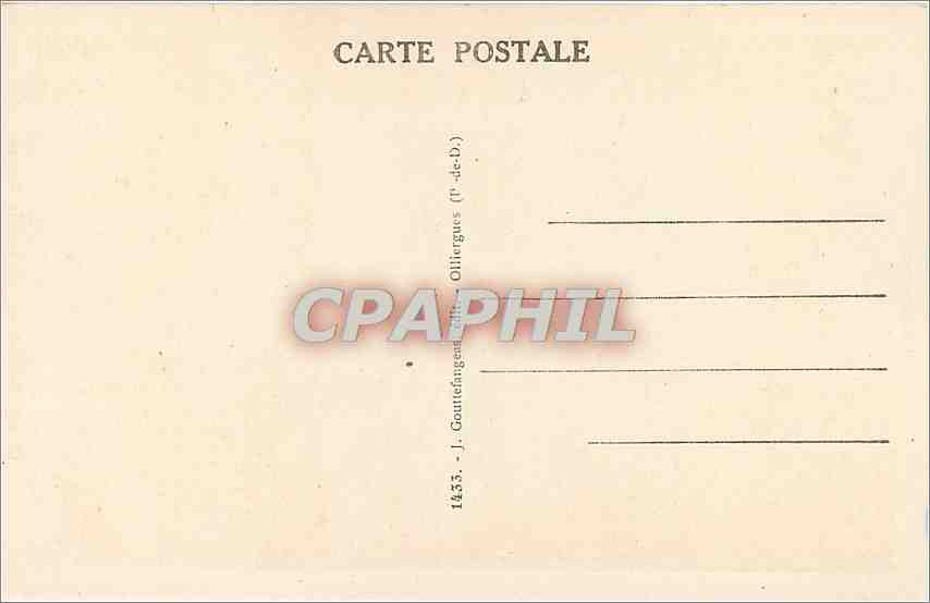 CPA L'Auvergne Le Mont Dore La Grande Cascade  — Verso