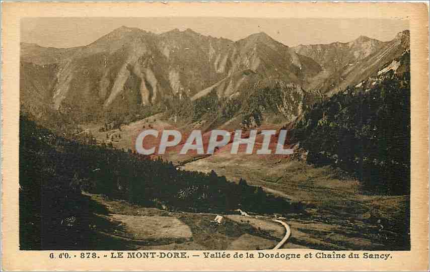 CPA Le Mont Dore Vallee de la Dordogne et Chaine du Sancy 