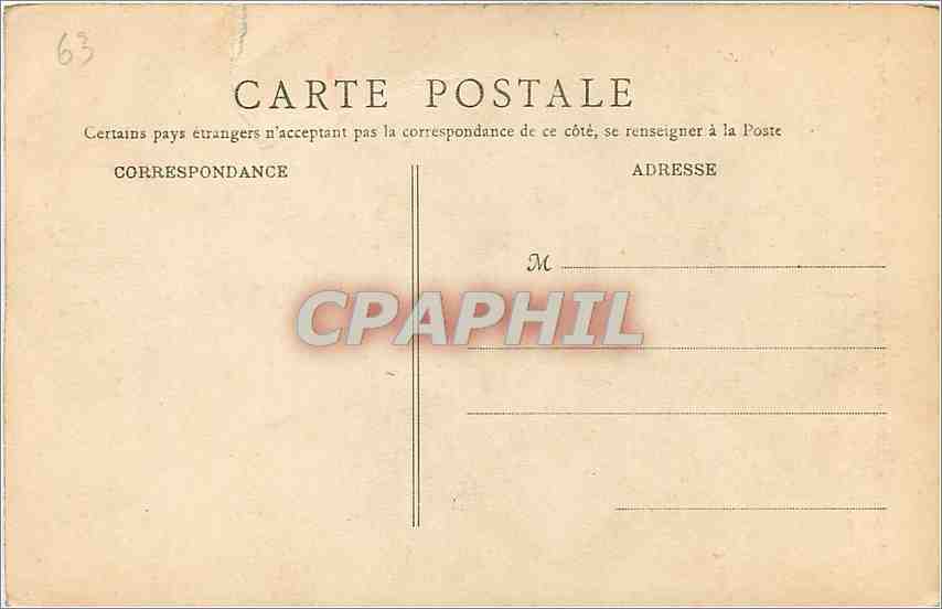 CPA Le Mont Dore Le Funiculaire vu du chemin Melchi Roze  — Verso