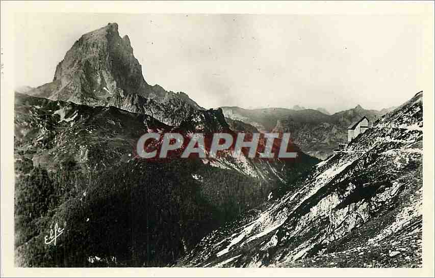 Le Pic du Midi d'Ossau vu du Téléphérique d'Artouste — Édition Pyrénées-Orientales, Labouche Frères Toulouse.