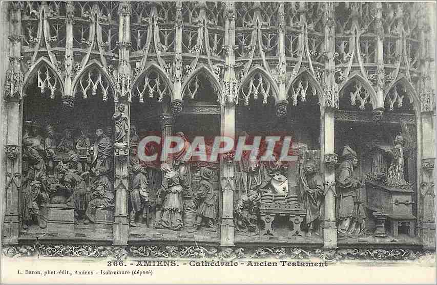 CPA Amiens Cathedrale Ancien Testament 