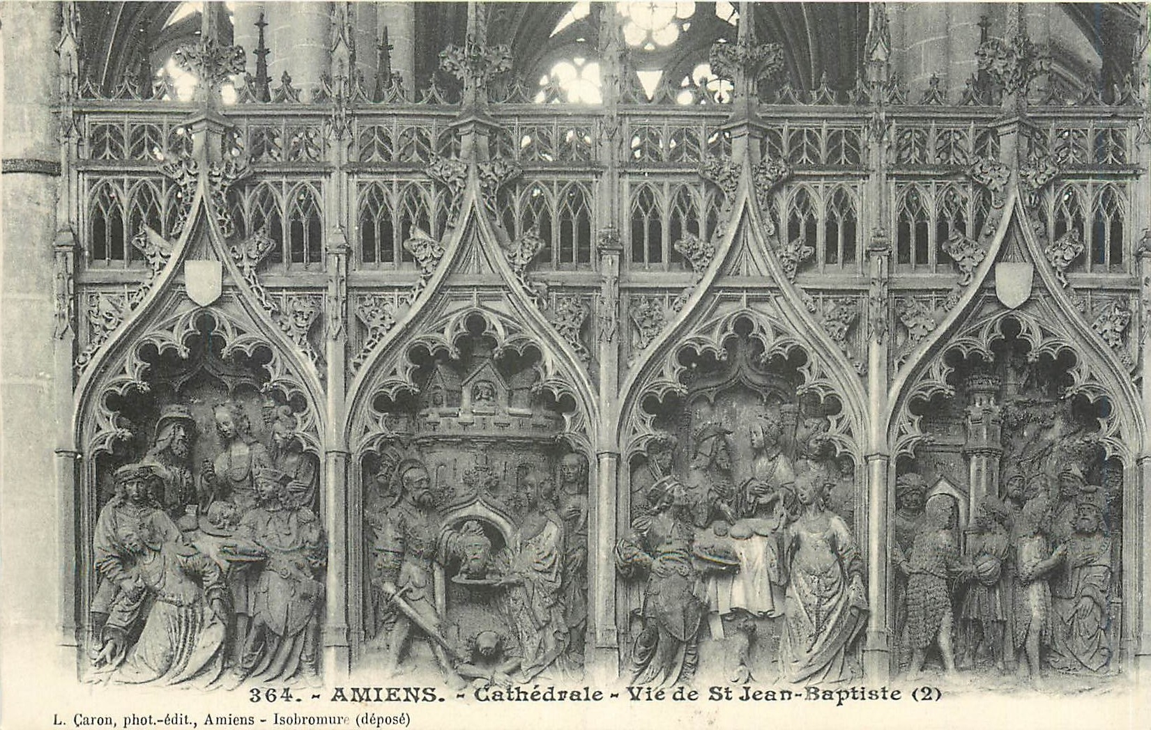CPA Amiens Cathedrale Vie de St Jean Baptiste 