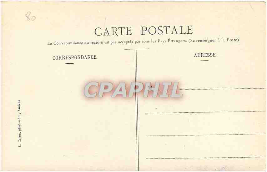 CPA Amiens Cathedrale Vie de St Firmin  — Verso