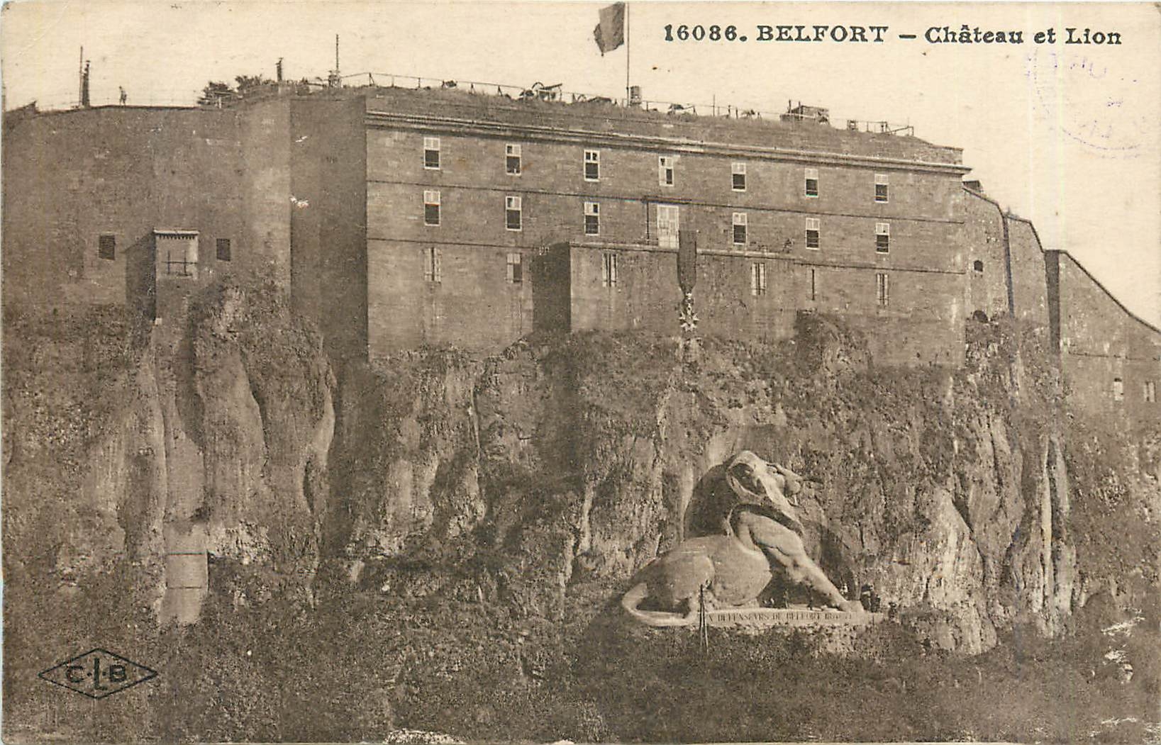 CPA Belfort Chateau et Lion 