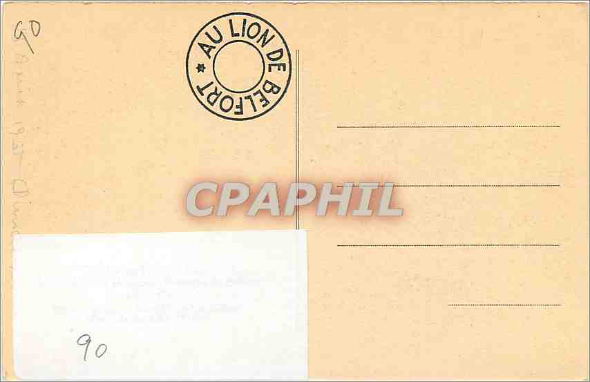 CPA Belfort  — Rückseite