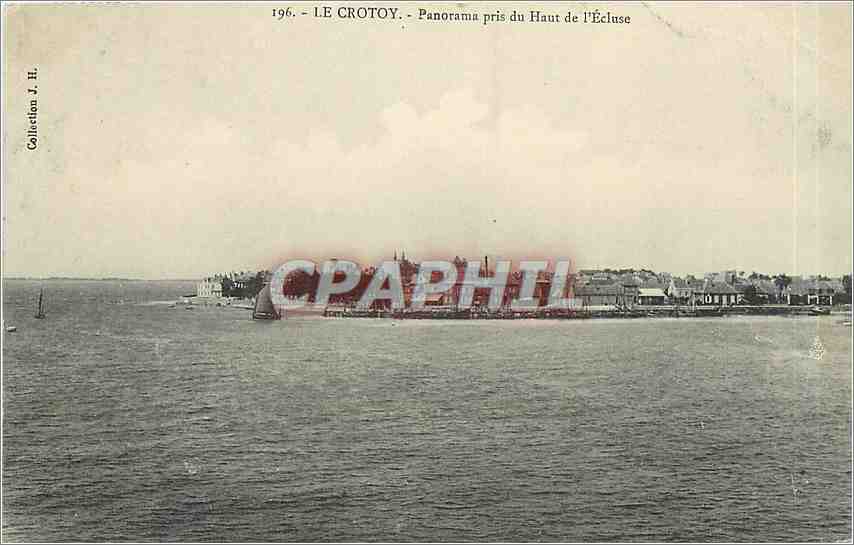CPA Le Crotoy Panorama pris du Haut de l'Ecluse 