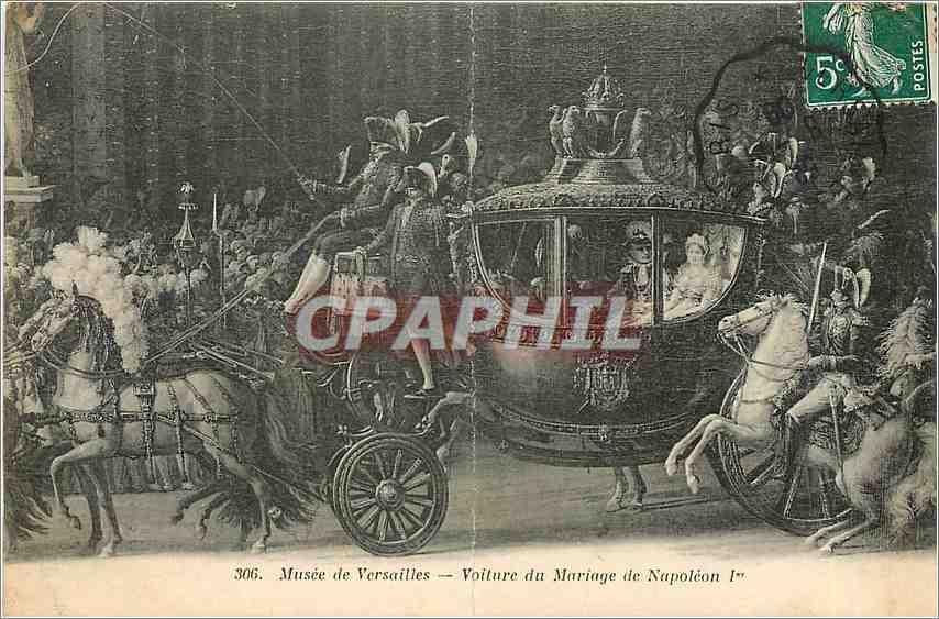 CPA Musee de Versailles Voiture du Mariage de Napoleon 1er