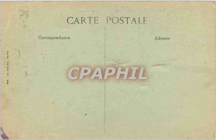 CPA Versailles Le Palais  — Rückseite