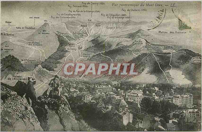 CPA Vue panoramique du Mont Dore 