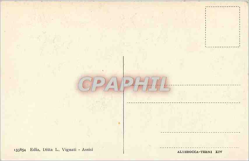 CPA Assisi Eremo delle Carceri Chiostrino  — Back
