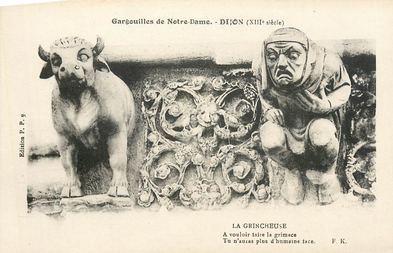 CPA Gargouilles de Notre Dame Dijon 
