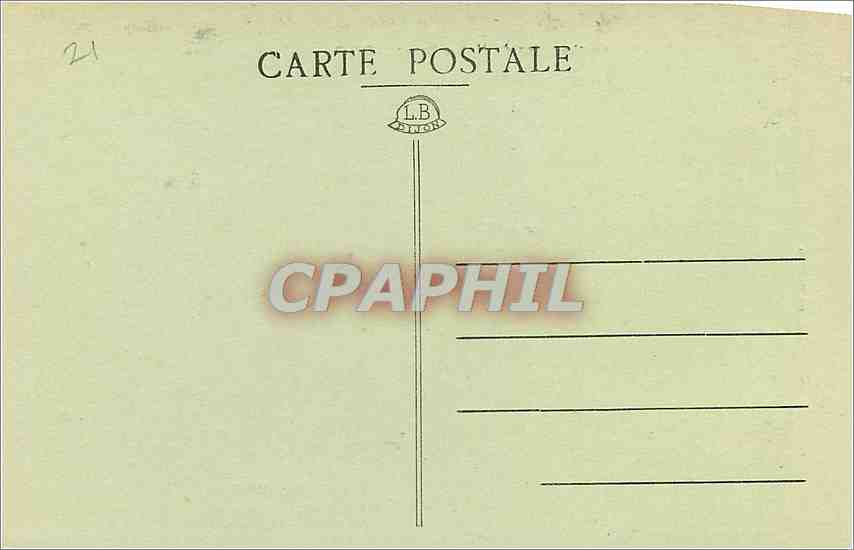 CPA Gargouilles de Notre Dame Dijon  — Verso